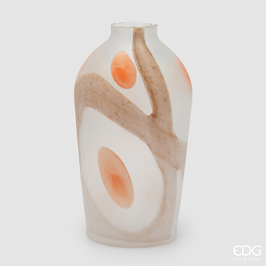 edg enzo de gasperi edg enzo de gasperi vaso macula anfora h 37 cm d 20 cm waterproof vetro mix orange ean 8059824618870