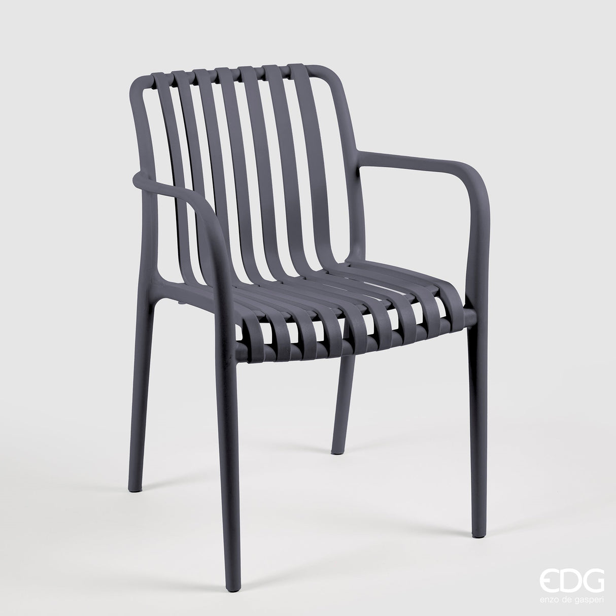 immagine-1-edg-enzo-de-gasperi-sedia-righe-grigio-scuro-polipropilene-8059824349064