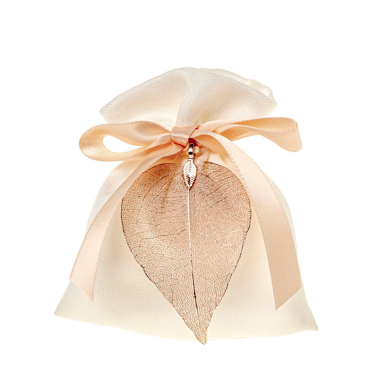 etm etm sacchetto foglia bag portaconfetti 10 x 12 cm bomboniera pesca 12 pz ean 8059793660023