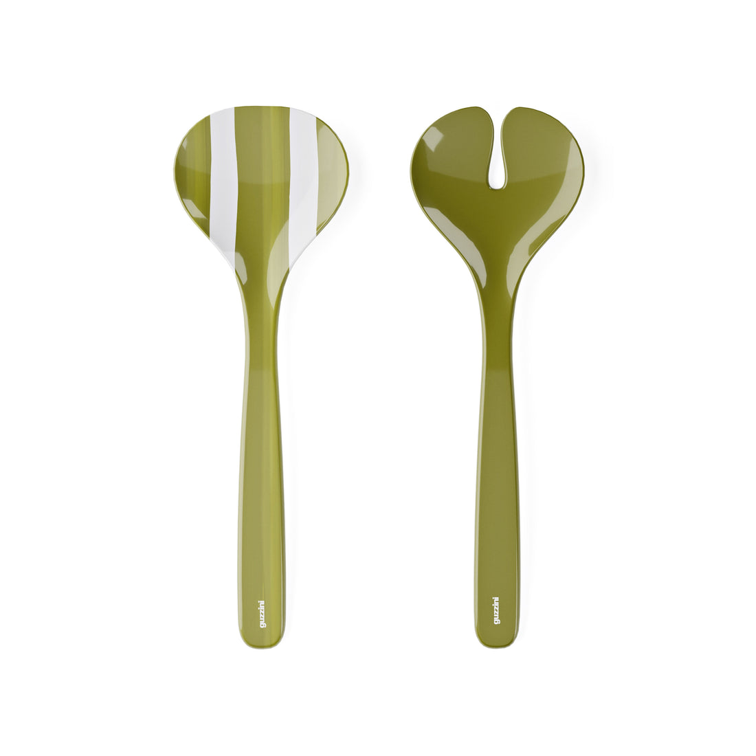 guzzini guzzini posate insalata riviera melamina 298 cm bianco verde ean 8008392427056