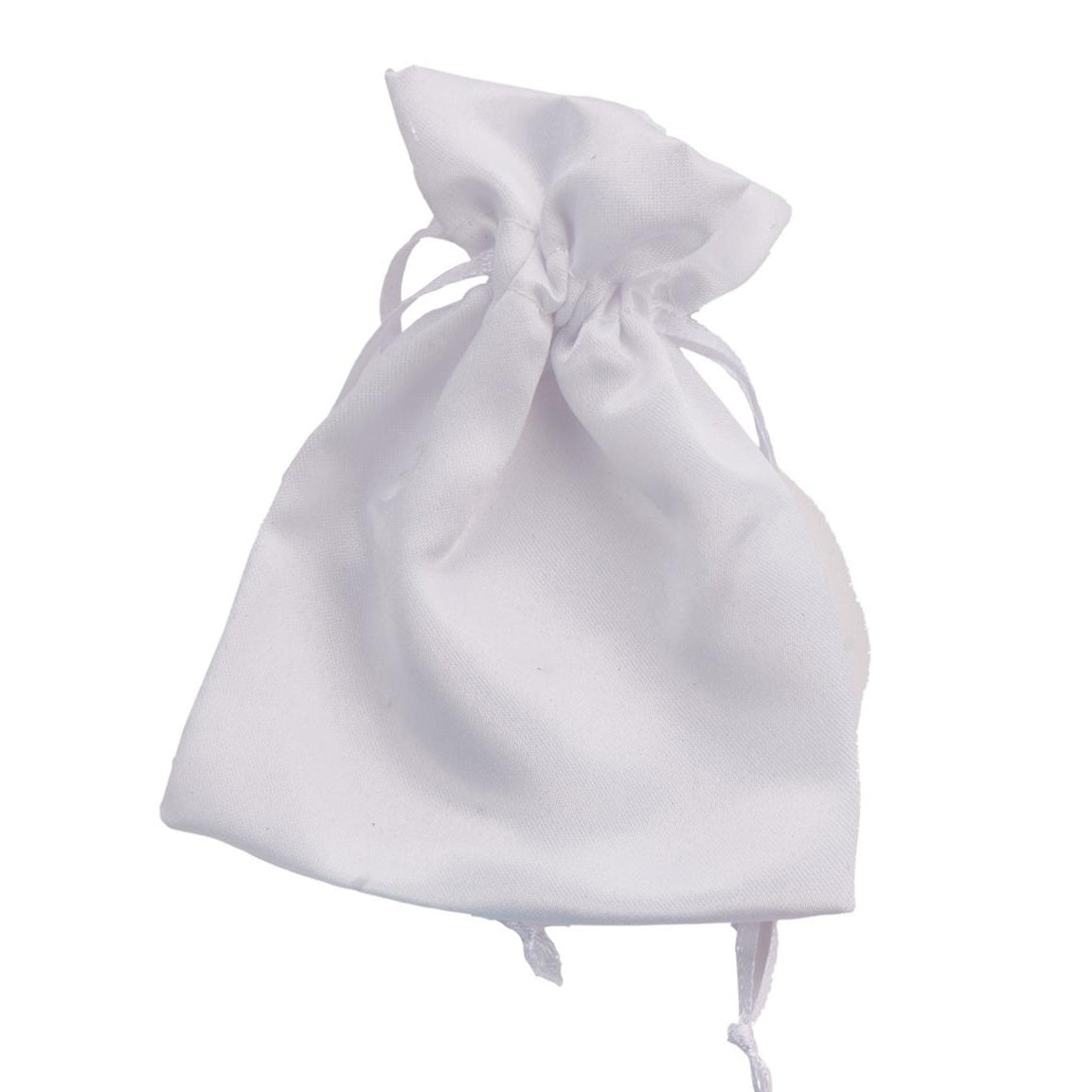 larcolaio larcolaio sacchetto raso 9x12 cm portacanfetti bianco bomboniera elegante 12 pz ean 8054751444479