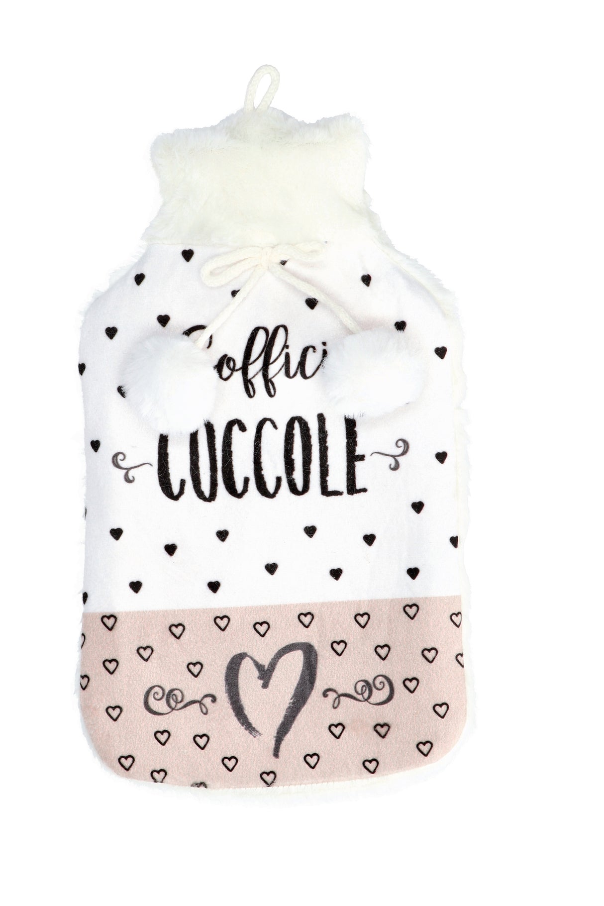 regalo italiano regalo italiano borsa acqua calda con cover pelliccia natalizia ass 2 lt bianco 1 pz ean 8021785770270