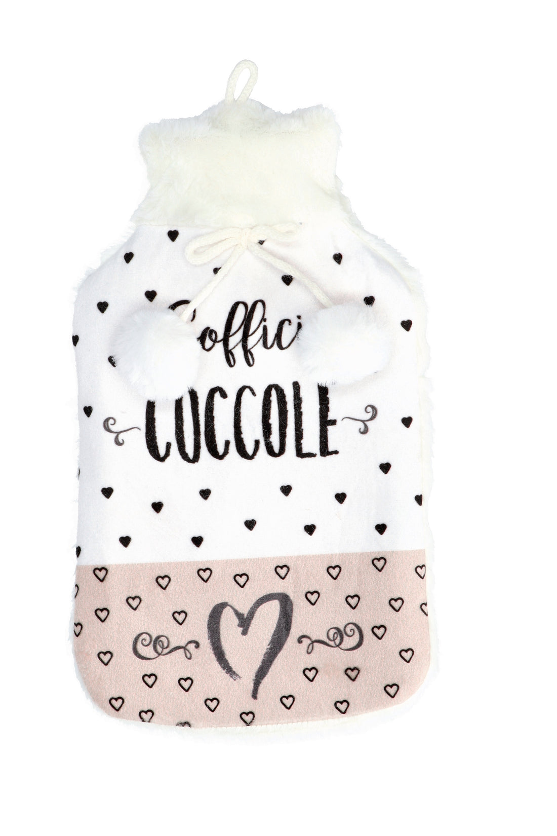 regalo italiano regalo italiano borsa acqua calda con cover pelliccia natalizia ass 2 lt bianco 1 pz ean 8021785770270