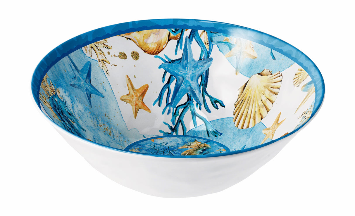 regalo italiano regalo italiano ciotola melamina shell d 32 cm h 11 cm blu 1 pz