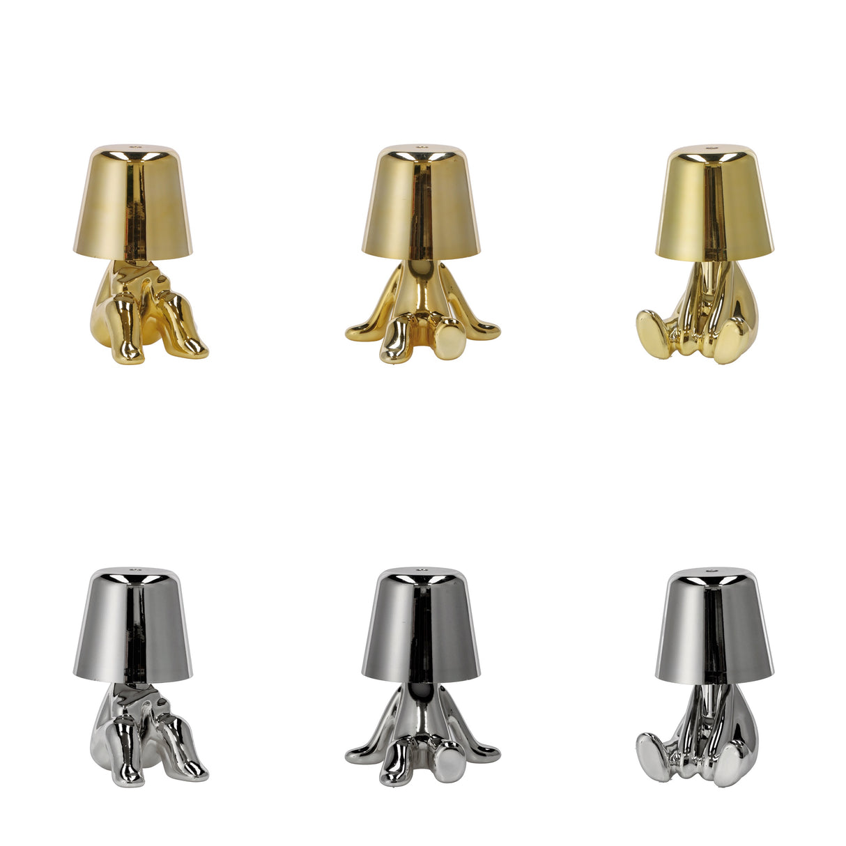 regalo italiano regalo italiano lampada touch ricaricabile eliad d 13 cm h 16 ass oro argento 1 pz ean 8057586149229