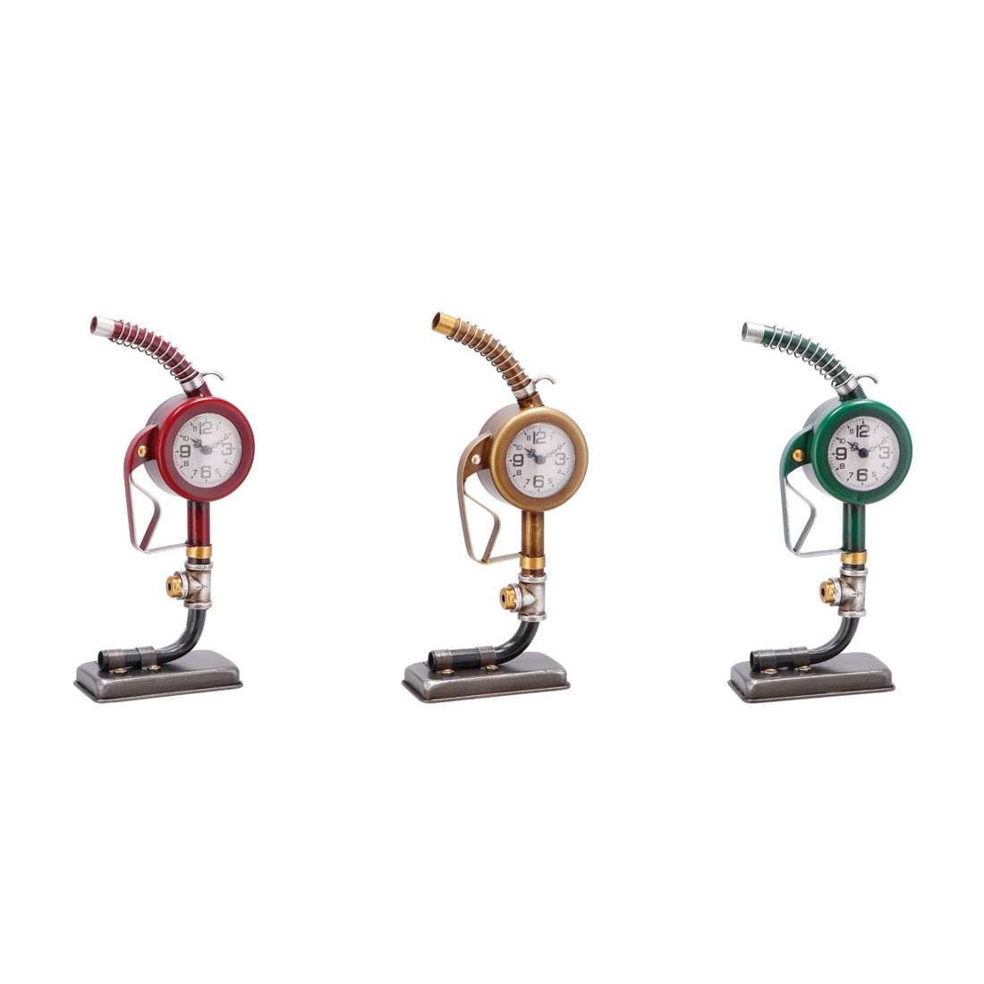 regalo italiano regalo italiano orologio decorativo distributore benzina retro ass in metallo 18 x 9 x 37 cm 1 pz ean 8057586191976