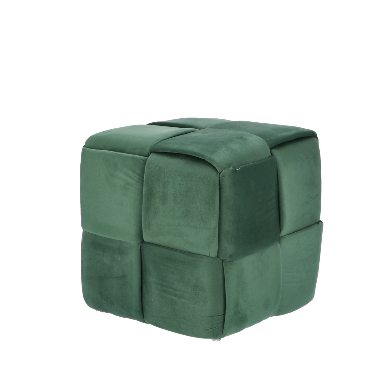 regalo italiano regalo italiano pouf in velluto verde 37 x 37 cm h 37 cm pouf contenitore design moderno arredo casa ean 8057586207783