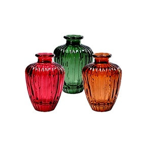 regalo italiano regalo italiano vaso in vetro josh d 7 cm h 105 cm 3 colori assortiti bomboniera elegante 1 pz ean 8057586208018
