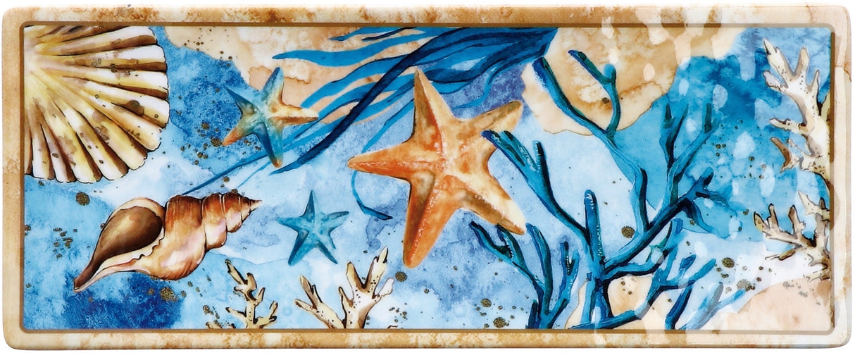 regalo italiano regalo italiano vassoio rettangolare melamina alyssa 27 x 11 cm h 2 cm blu 1 pz