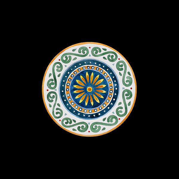 saturnia saturnia collezione capri piatto frutta d 21 cm h 2 cm porcellana ischia decorata ean 8003342035831