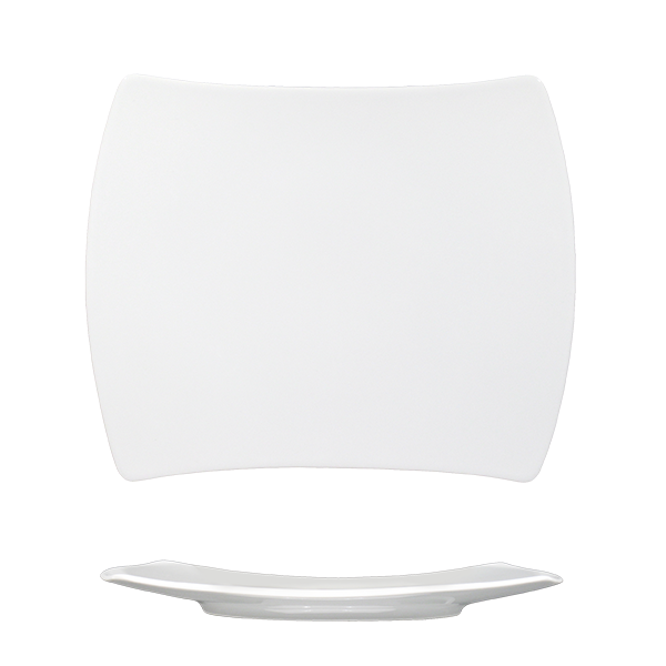 saturnia saturnia piatto rettangolo sagomato 31 x 25 cm h 3 cm diag 36 cm porcellana tokio bianco ean 8003342022978
