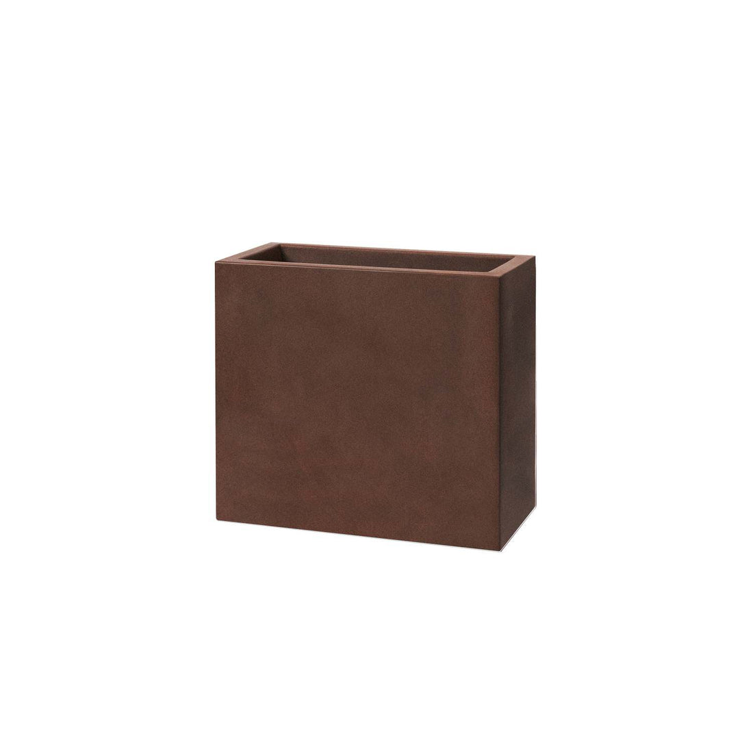 Arreda outdoor con il vaso alto TeraPlast Schio Tower Bronzo, resina riciclabile 80×40×H70 cm, 52 lt, UV e gelo –30/+60 °C.
