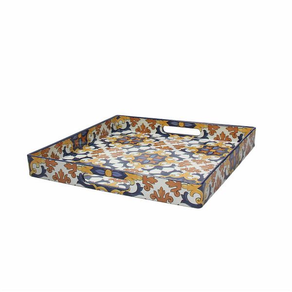 tognana tognana vassoio quadro 33 x 33 cm serving signoria multicolor ean 8056444297539