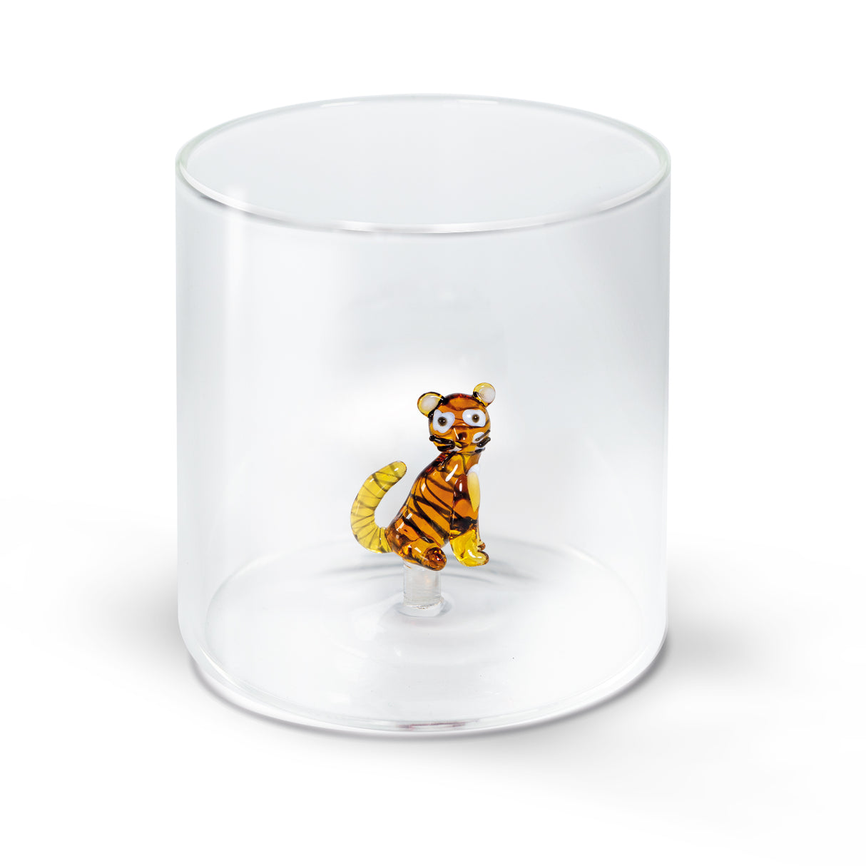 wd lifestyle wd lifestyle bicchiere vetro borosilicato cc 250 ml decoro gatto tigrato ean 8055035684109