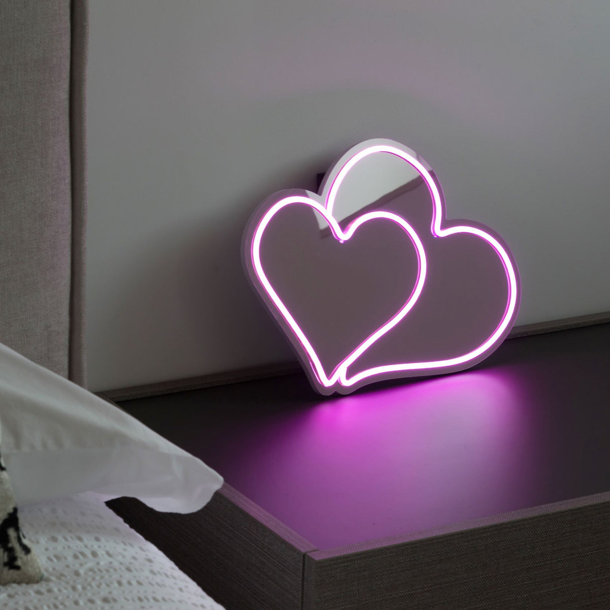 wd lifestyle wd lifestyle specchio decorativo con luci led 38 x 31 cm decoro cuori ean 8053300578009