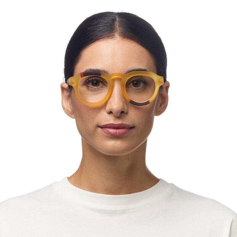 okkia okkia occhiale da lettura mod zeno soft touch anti luce blu giallo havana diottrie 2 00 ean 8055773197091