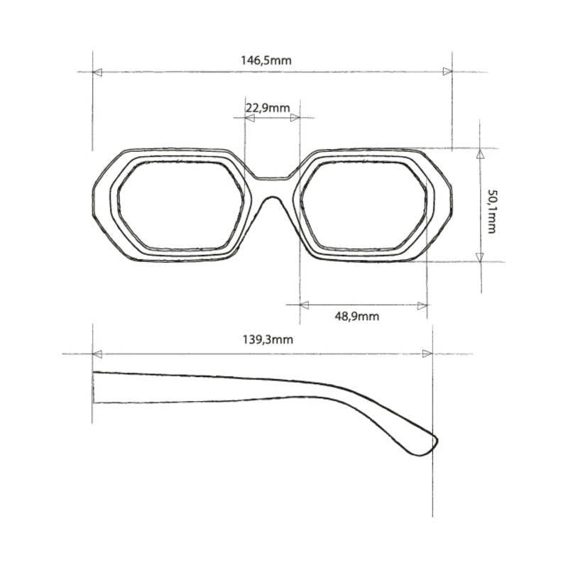 okkia okkia occhiale da sole premontato esagonale mod andrea soft touch pink havana lenti brown gradiant ean 8055773193789