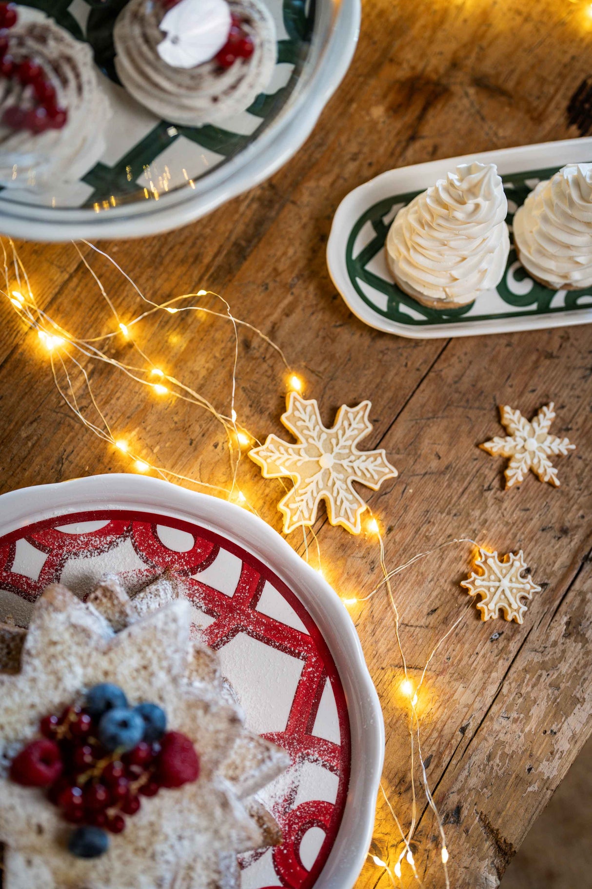 guzzini guzzini set 6 posti tavola harmonia natalizia porcellana bianco rosso 18 pz ean 8008392412441