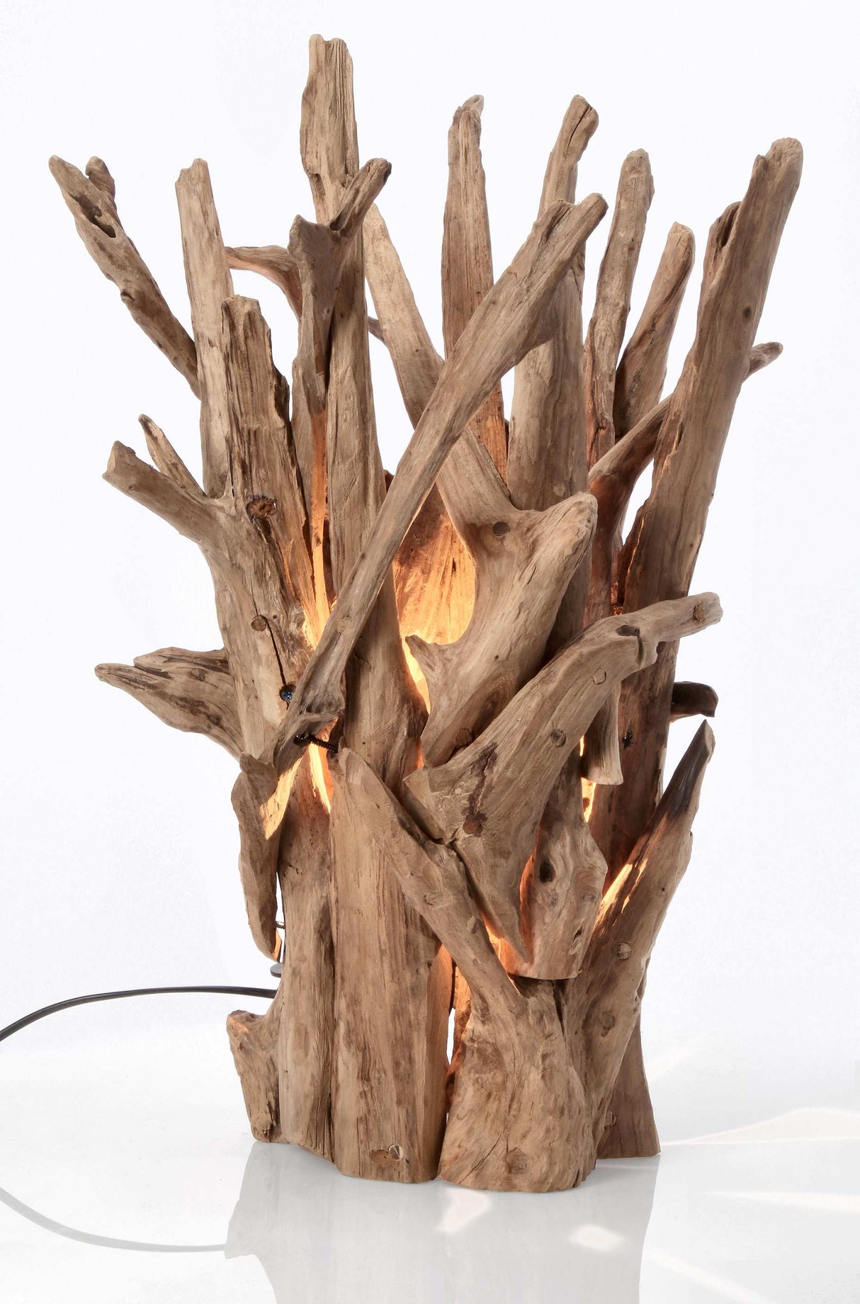 bizzotto bizzotto lampada da tavolo ace h 60 cm d 38 cm legno teak ean 8051836511378