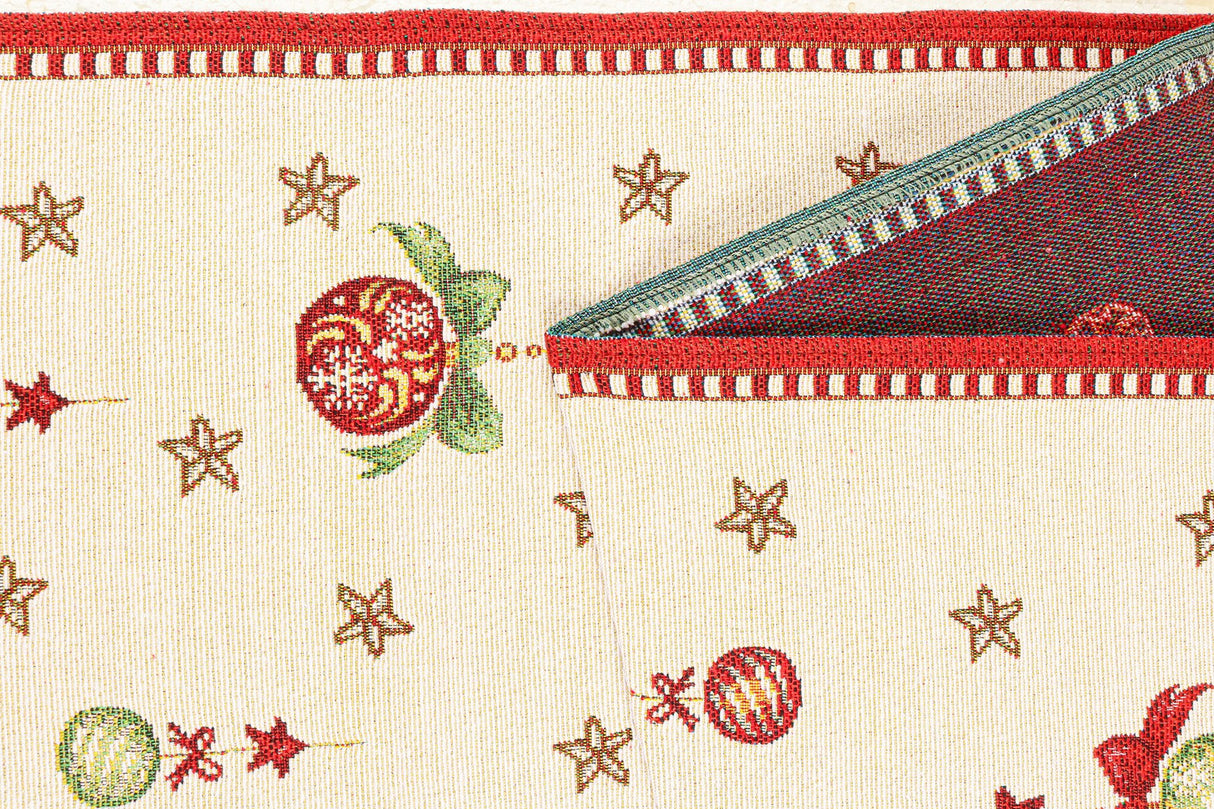 bizzotto bizzotto runner mabel con albero di natale 183 x 33 cm bianco ean 8051836703995