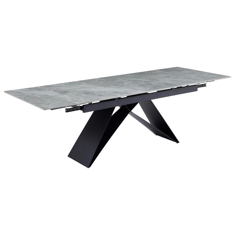 di mo commerciale di mo commerciale tavolo allungabile darren 160 240 x 90 h 77 cm piano in ceramica grigio design moderno ean 8010402507924