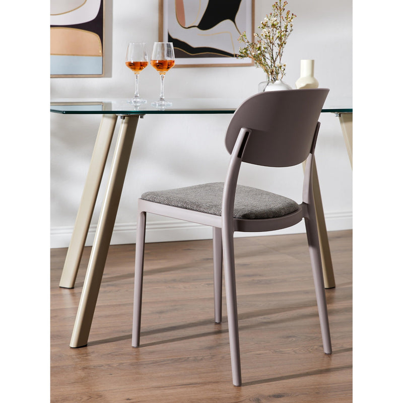 di mo di mo sedia yulia in pp con seduta in tessuto grigio medio 515 x 42 x 815 cm sedia moderna e resistente ean 8010402523283