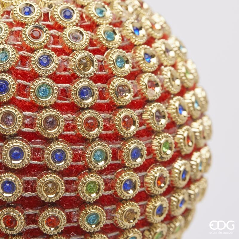 edg enzo de gasperi edg enzo de gasperi addobbo palla di natale infinity d 10 cm rosso mix ean 8059824593177