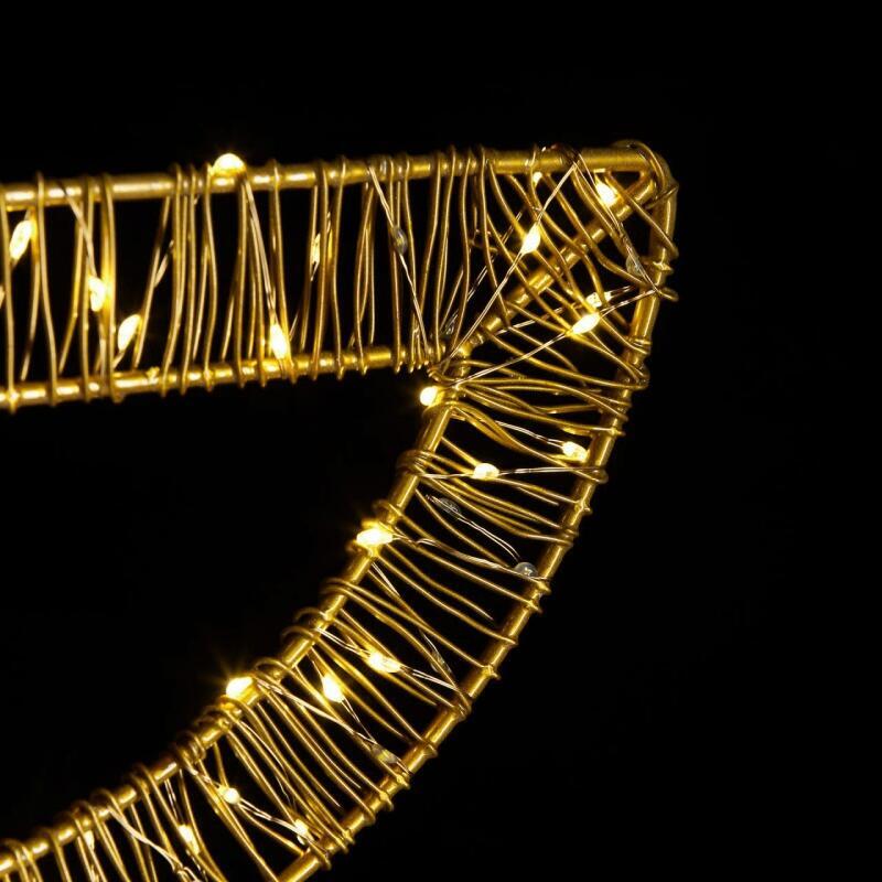 edg enzo de gasperi edg enzo de gasperi angelo natalizio flat con 150 microled h 40 cm metallo avorio ean 8059824211347