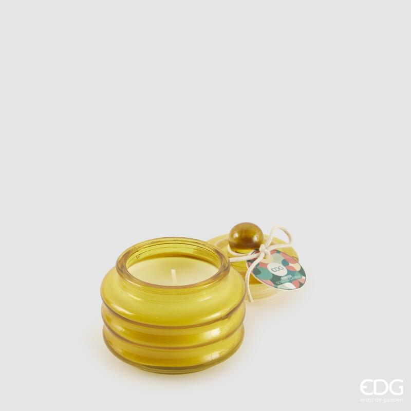 edg enzo de gasperi edg enzo de gasperi candela circle con profumo h 75 cm d 75 cm bomboniera vetro amber ean 8059824517807