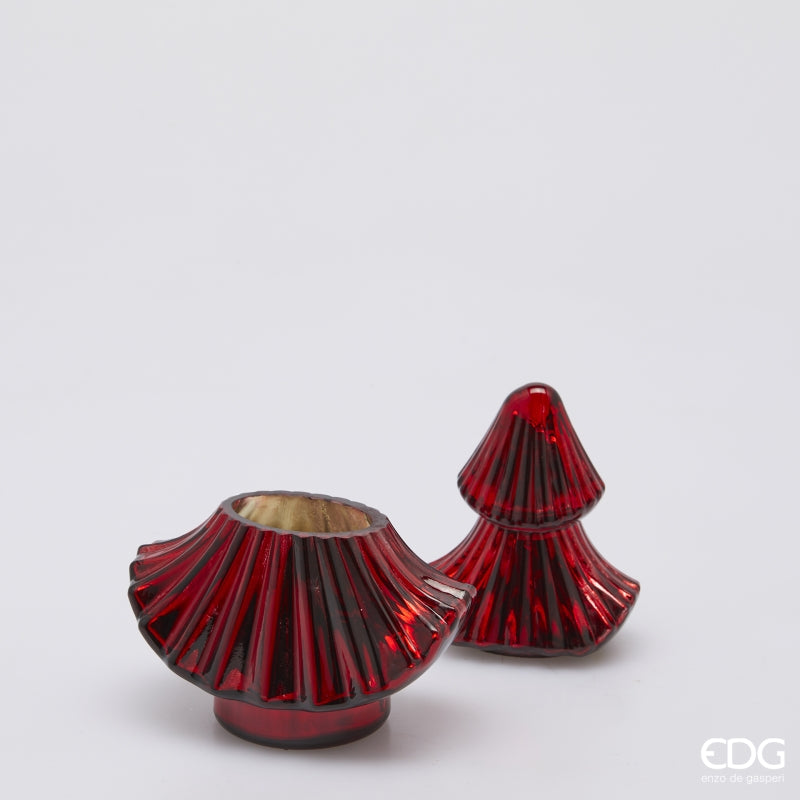 edg enzo de gasperi edg enzo de gasperi candela forest albero di natale h 20 cm l 13 cm l 8 cm cranberry pomegranate red ean 8059824566546
