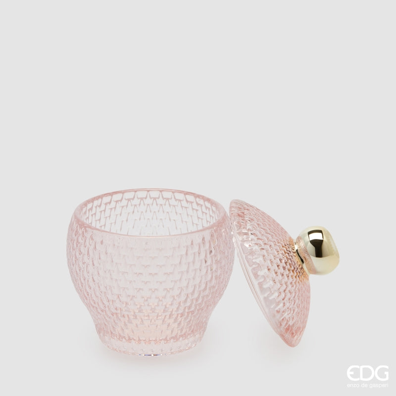 edg enzo de gasperi edg enzo de gasperi contenitore decorativo micro quadretti bombato h 145 cm d 105 cm rosa ean 8059824610492