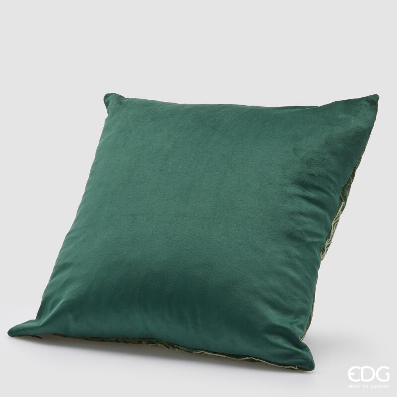 edg enzo de gasperi edg enzo de gasperi cuscino quadrato con bacche di natale 45 x 45 cm verde scuro ean 8059824584663
