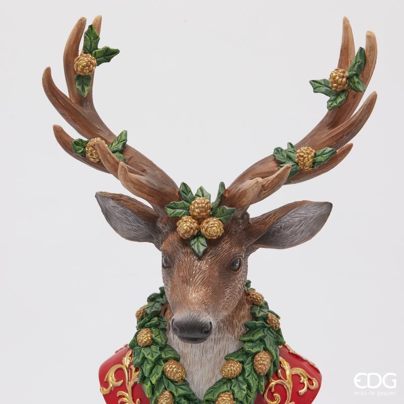 edg enzo de gasperi edg enzo de gasperi decoro renna natale h 395 cm l 21 cm l 13 cm multicolor ean 8059824540690