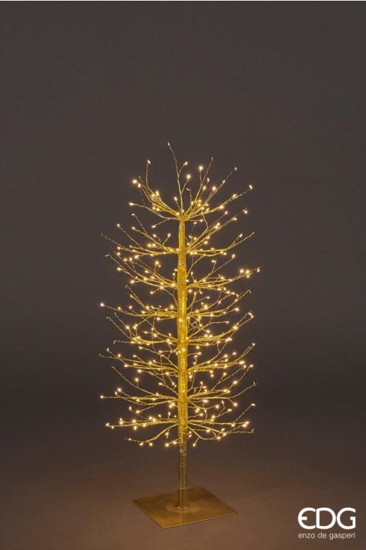 edg enzo de gasperi edg enzo de gasperi faggio con base 320 led di natale h 90 cm d 40 cm gold ean 8059824283160