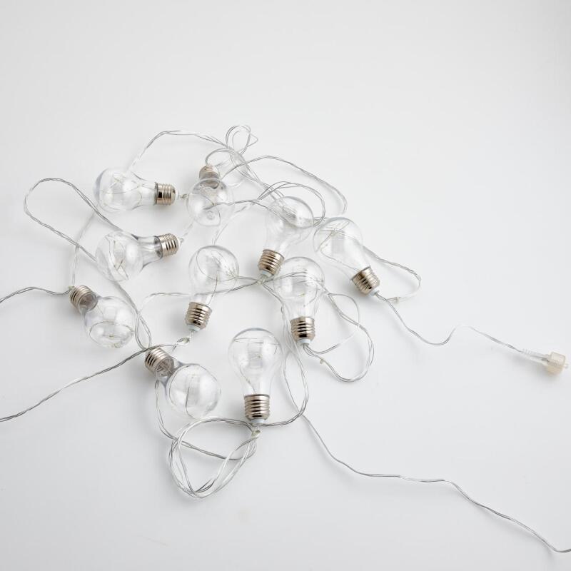 edg enzo de gasperi edg enzo de gasperi filo luce microled 10 lampadine 5 mt prolungabile ivory ean 8056372840289