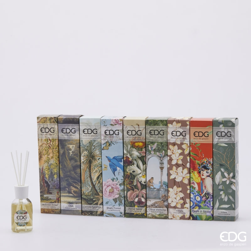 edg enzo de gasperi edg enzo de gasperi profumatore bottiglia 100 ml con bastoncini olive flower ean 8059824454621