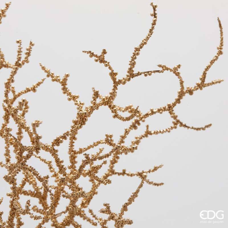 edg enzo de gasperi edg enzo de gasperi ramo corallo natalizio h 75 cm oro ean 8059824579904