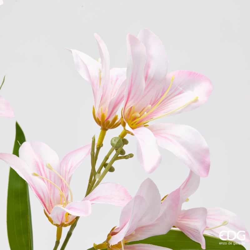 edg enzo de gasperi edg enzo de gasperi ramo giglio artificiale h 67 cm bianco rosa ean 8059824615886