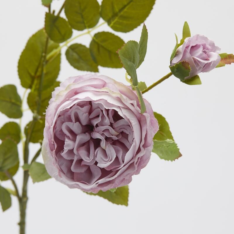 edg enzo de gasperi edg enzo de gasperi rosa sonia ramo x3 con foglie e bocciolo h 65 cm pianta artificiale mauve ean 8059824475299