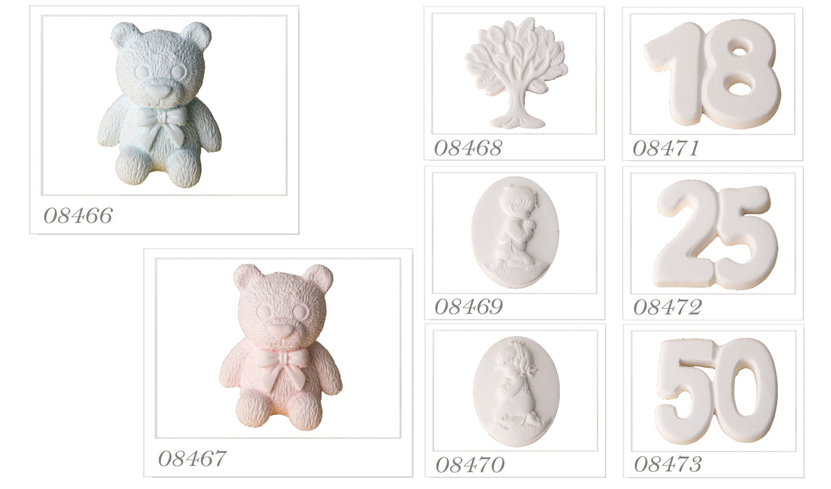 etm etm gesso 50 anni bomboniera applicazione 35 cm bianco 12 pz ean 8053853834652