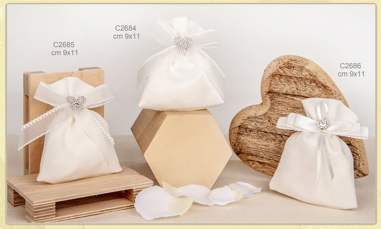 etm etm sacchetti brilla bag portaconfetti farfalla 9 x 11 cm bianco 12 pz ean 8057500589711