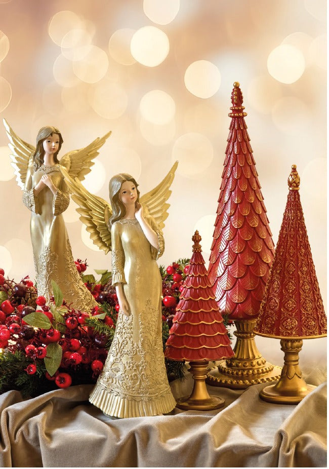 fade fade magic wood albero natalizio 11 x 32 cm resina rosso ean 8016175589334