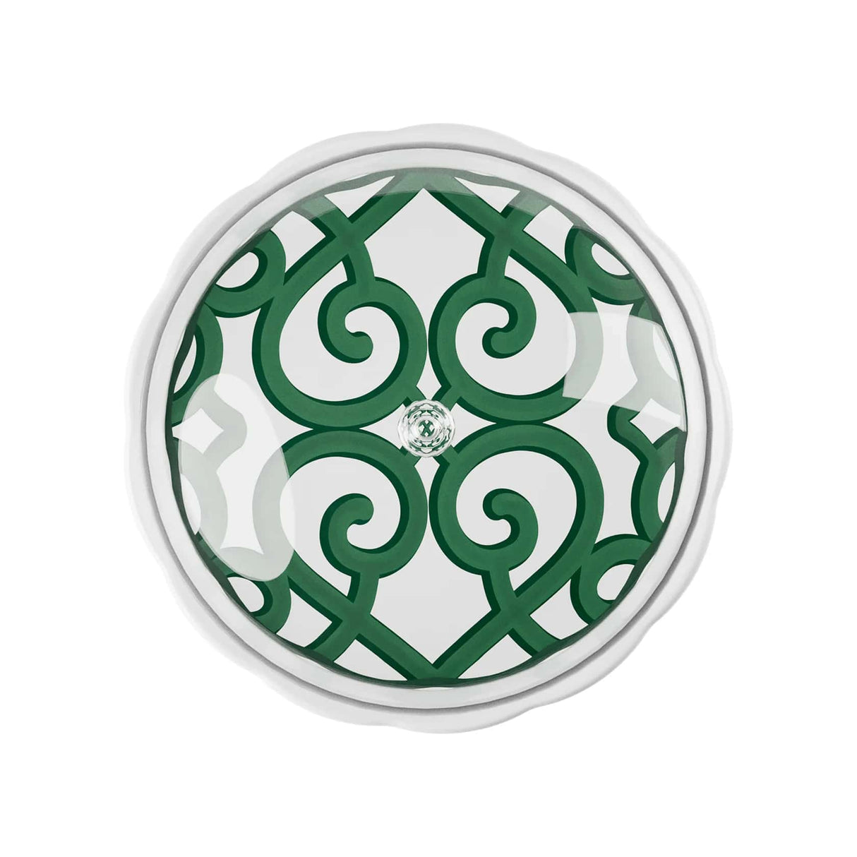 guzzini guzzini alzata con campana natalizia harmonia melamina d 304 cm h 277 cm table decor bianco verde ean 8008392412748