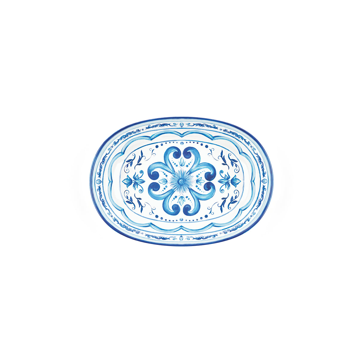 immagine-2-guzzini-risottiera-decoro-blues-melamina-table-decor-ean-8008392368854