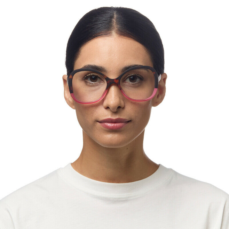 okkia okkia occhiale da lettura mod verona premontato butterfly soft touch spring anti luce blu havana pink diottrie 2 00 ean 8056211374425