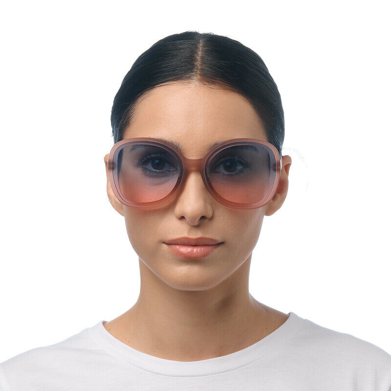 okkia okkia occhiale da sole premontato butterfly mod anna soft touch pink havana lenti blue pink ean 8056211374272