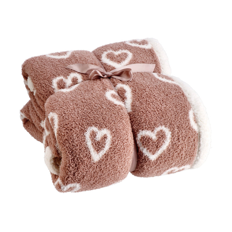 regalo italiano regalo italiano coperta sherpa thierry matrimoniale 200 x 220 cm fantasia cuori 1 pz ean 8057586277809
