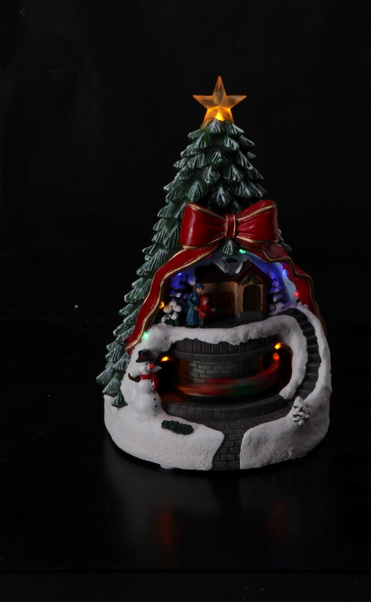 regalo italiano regalo italiano paesino invernale natale con 11 led 21 x 20 cm h 305 cm multicolor ean 8057586156876