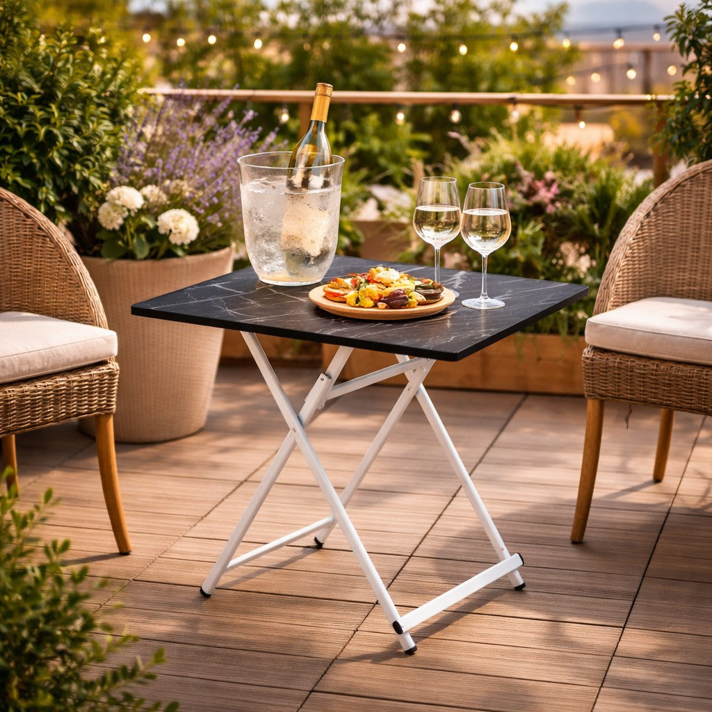 regalo italiano regalo italiano tavolino pieghevole in mdf e ferro 70 x 70 cm h 71 cm tavolo salvaspazio multiuso per casa e cucina ean 8057586091184