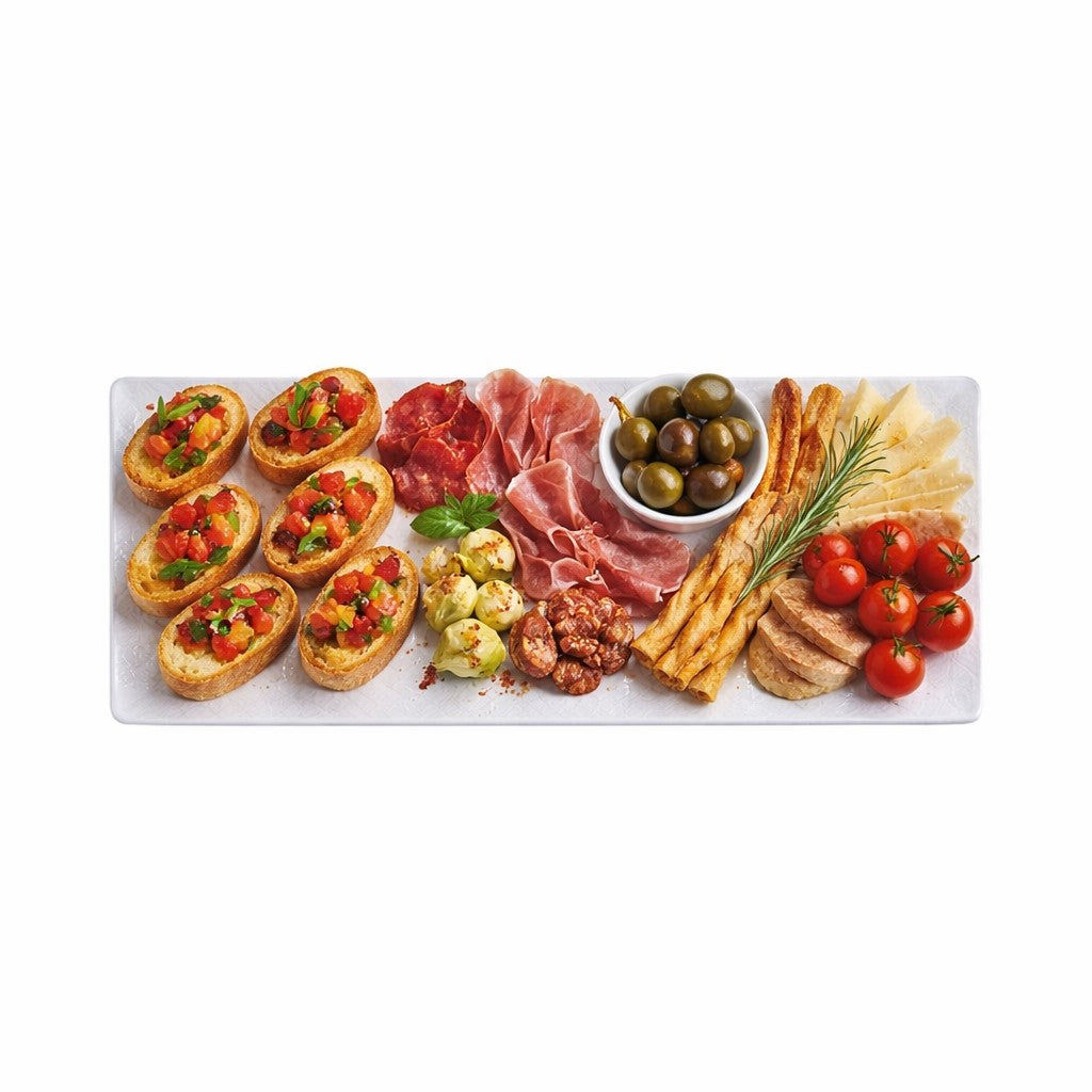 regalo italiano regalo italiano vassoio rettangolare in melamina 27 x 11 x 2 cm bianco ean 8057586002623